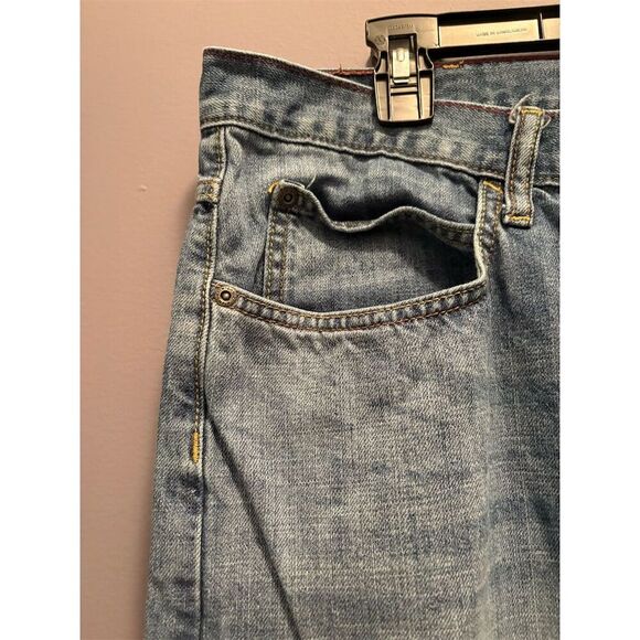 Wrangler Men's Relaxed Straight Jeans Blue Size 40x32 5-Pocket Design - Picture 4 of 13